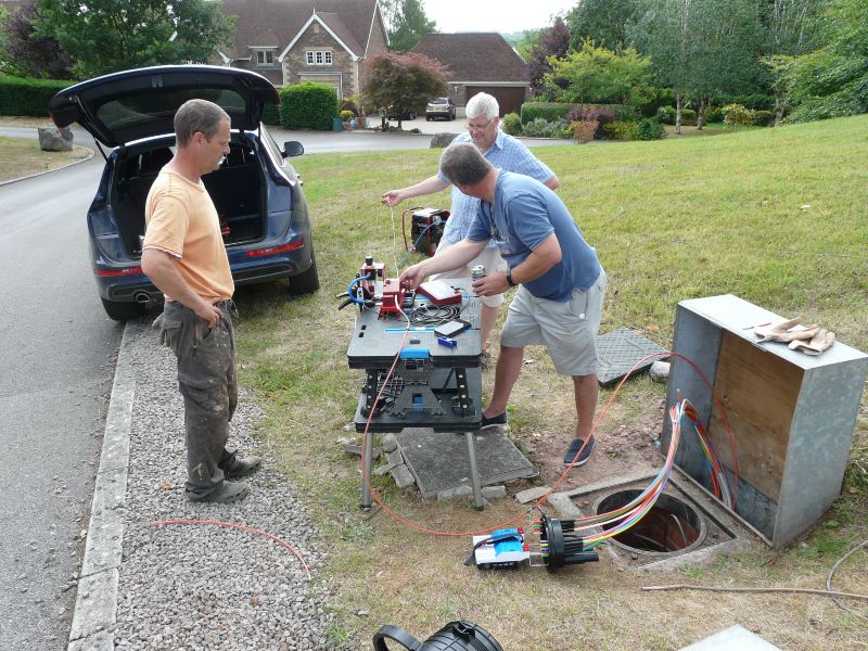 Fibre Blowing at Cefn Mably Park