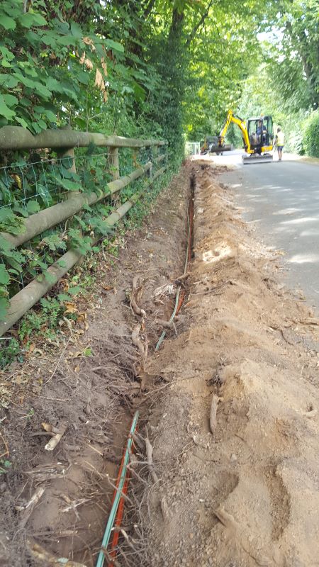 trench and duct at CMP Drive